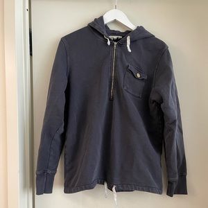 YMC Navy Hooded Sweatshirt